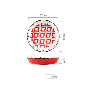 Non-stick Deep Dish Pizza Pan Ceramic Round Plate