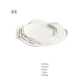 Plate Ceramic Hotel Tableware Western Steak Pasta Plate Customized