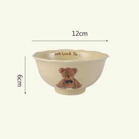 Ins Bear Ceramic Tableware Set